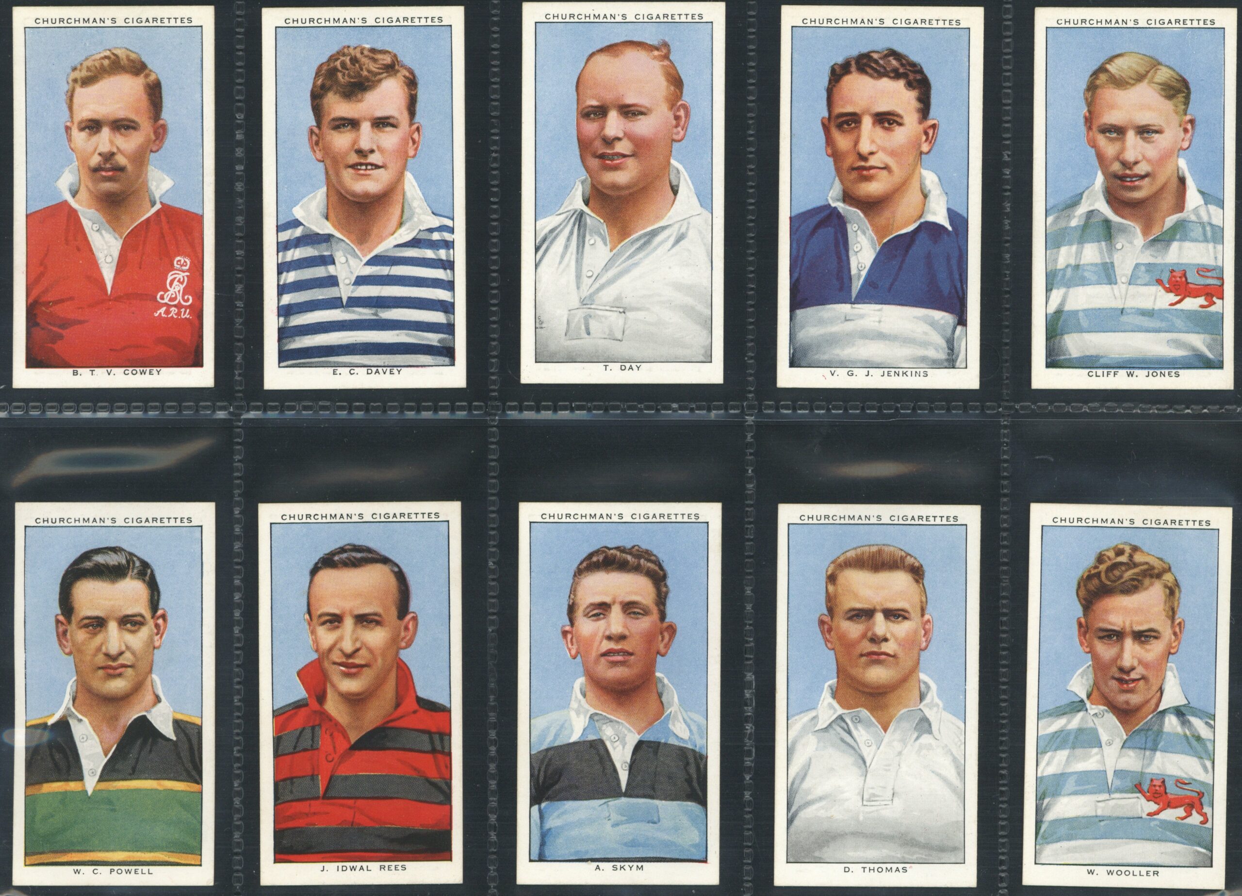 Churchman - 'Rugby Internationals' (1935) - Complete Set Churchman - 'Rugby Internationals' (1935) - Complete Set