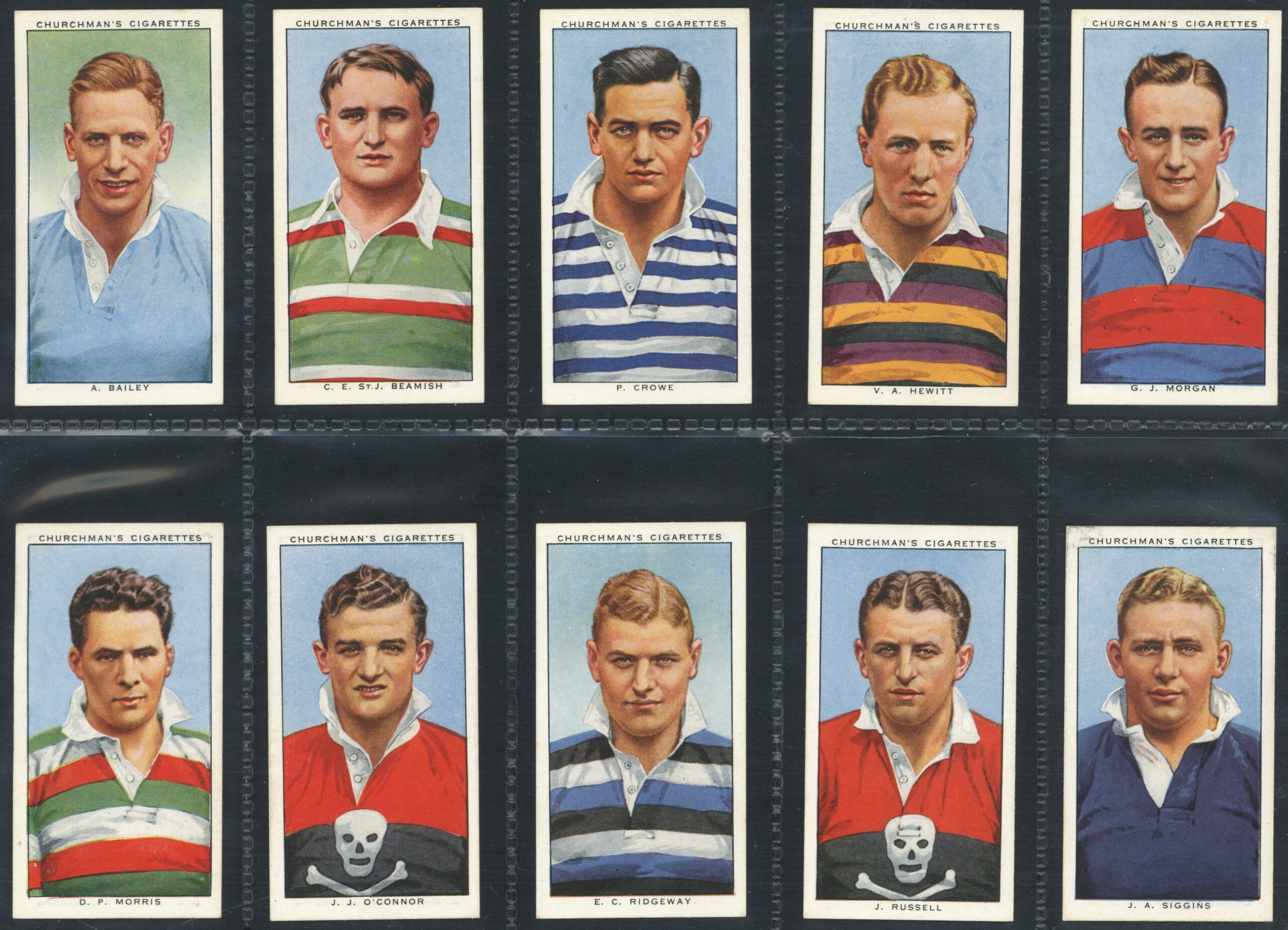 Churchman - 'Rugby Internationals' (1935) - Complete Set Churchman - 'Rugby Internationals' (1935) - Complete Set