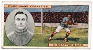 Churchman (W.A. & A.C) - 'Footballers' (1914) - Card #36 - Ernald Scattergood (Derby County)