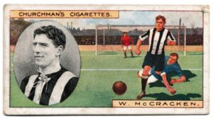 Churchman (W.A. & A.C) - 'Footballers' (1914) - Card #8 - W. McCraken (Newcastle United)