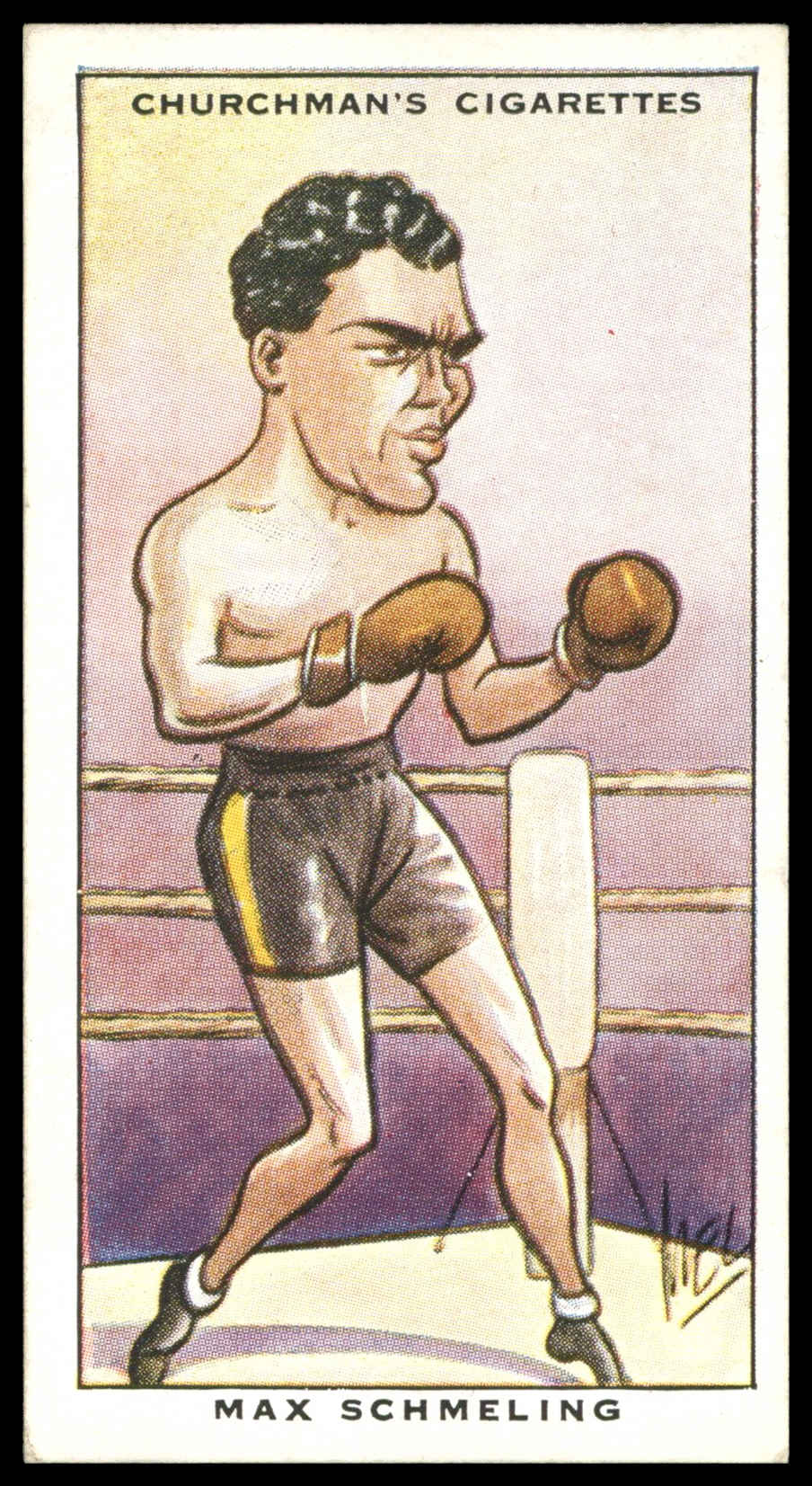Churchman - 'Sporting Celebrities' (1931) - #14 - Max Schmeling (Boxing) Churchman - 'Sporting Celebrities' (1931) - #14 - Max Schmeling (Boxing)