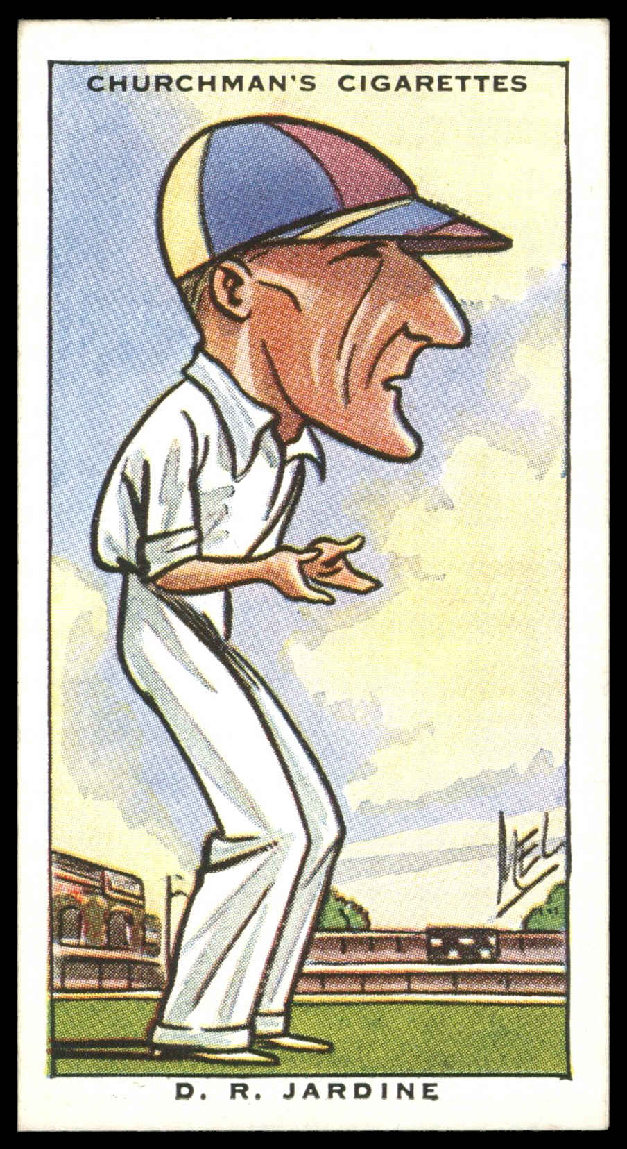 Churchman - 'Sporting Celebrities' (1931) - #17 - D.R. Jardine (Cricket) Churchman - 'Sporting Celebrities' (1931) - #17 - D.R. Jardine (Cricket)