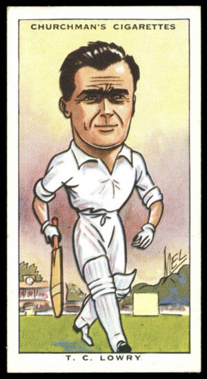 Churchman - 'Sporting Celebrities' (1931) - #18 - T.C. Lowry (Cricket)