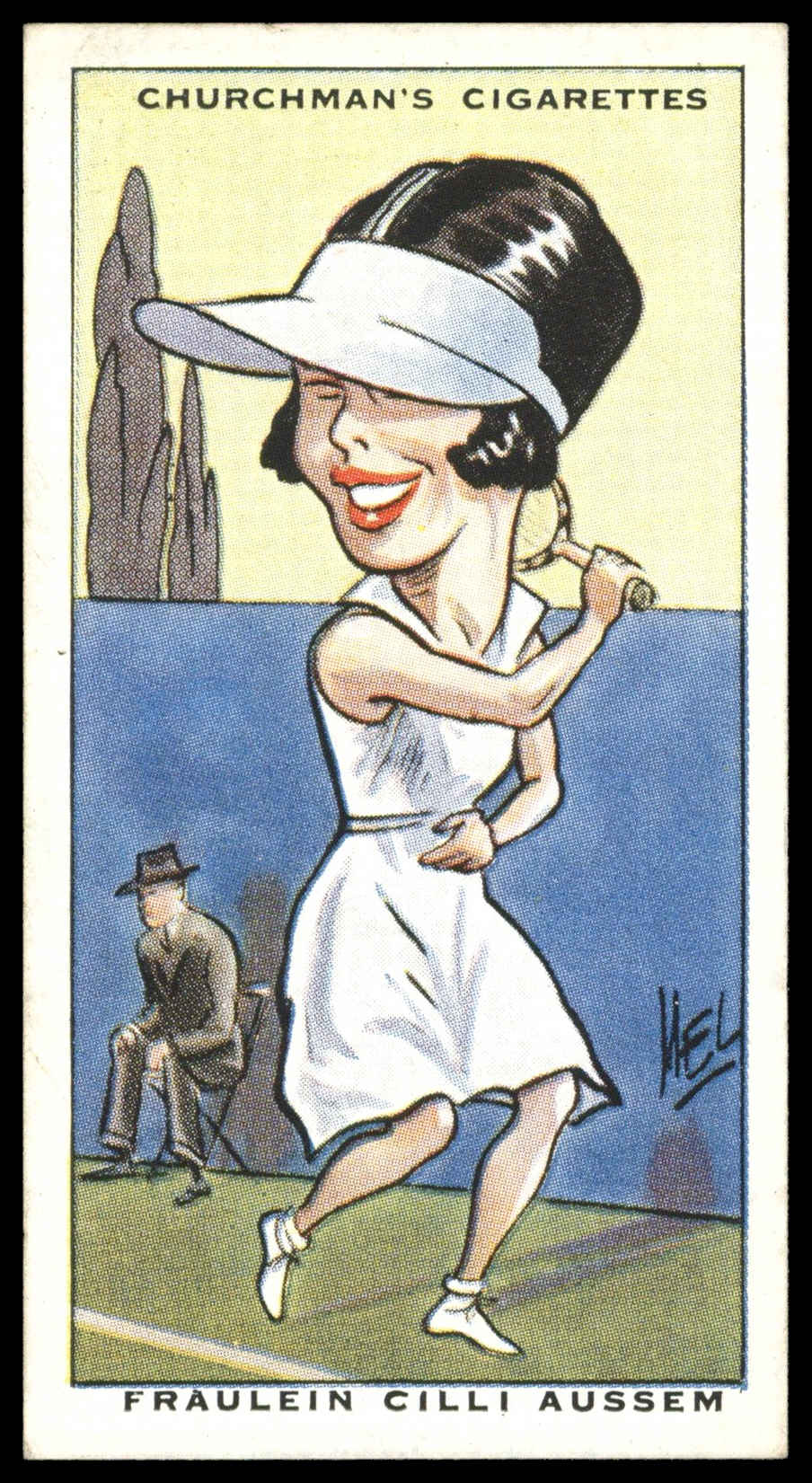 Churchman - 'Sporting Celebrities' (1931) - #43 - Fraulein C. Aussem (Tennis) Churchman - 'Sporting Celebrities' (1931) - #43 - Fraulein C. Aussem (Tennis)