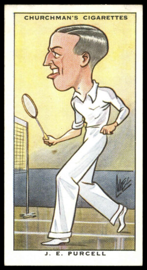 Churchman - 'Sporting Celebrities' (1931) - #8 - J.E. Purcell (Badminton)