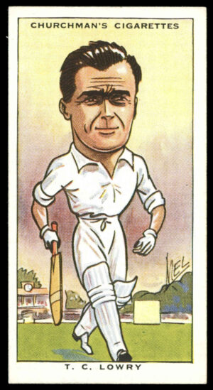 Churchman - 'Sporting Celebrities' (1931) - T.C. Lowry (Cricket)