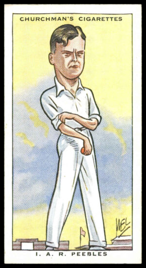 Churchman - 'Sporting Celebrities' (1931) - I.A.R. Peebles (Cricket)
