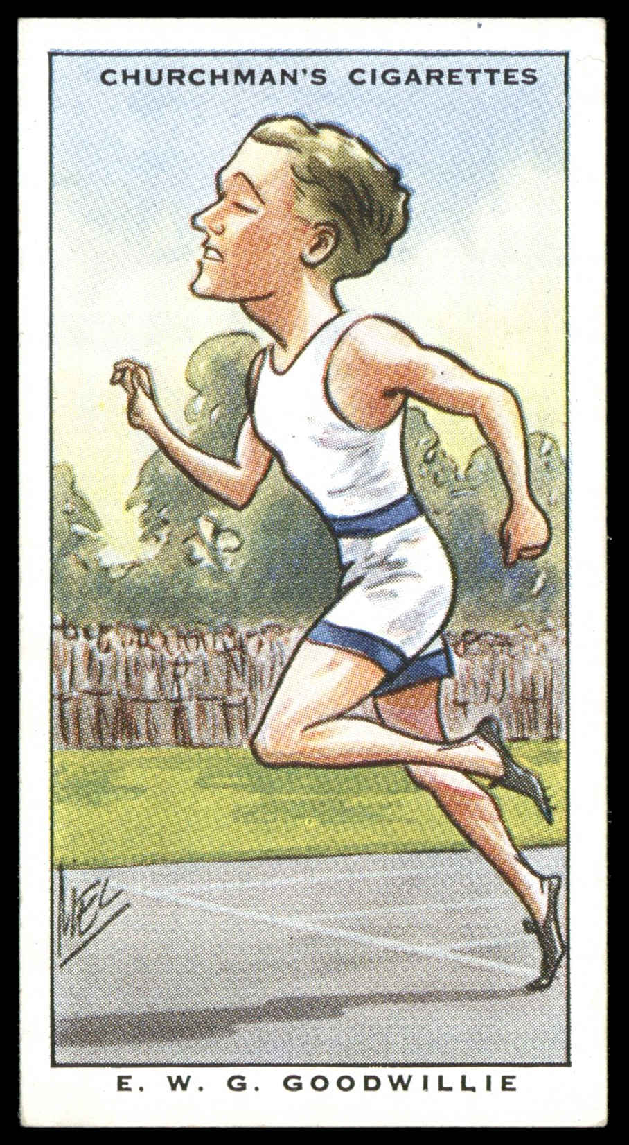Goodwillie Churchman – ‘Sporting Celebrities’ (1931) – E.W.G. Goodwillie ...