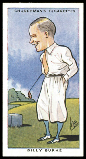 Churchman - 'Sporting Celebrities' (1931) - Billy Burke (Golf) **PSA7**