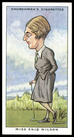 Churchman - 'Sporting Celebrities' (1931) - Miss Enid Wilson (Golf) **PSA7**