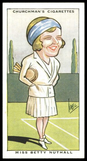 Churchman - 'Sporting Celebrities' (1931) - Miss B. Nuthall (Tennis) **PSA5**