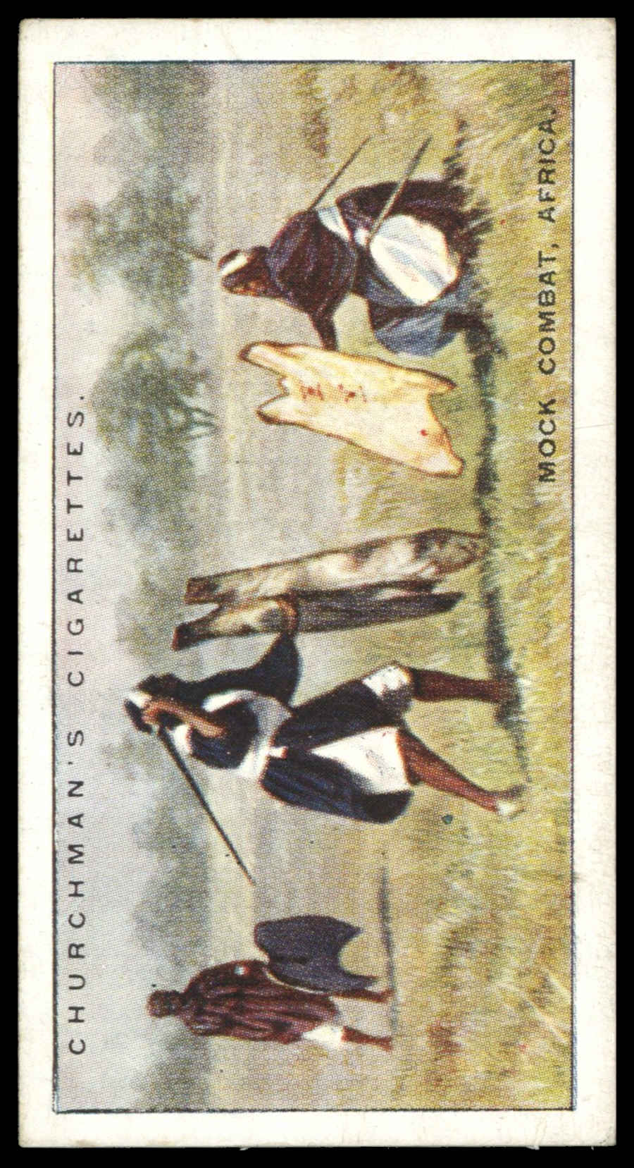 Churchman - 'Sports & Games in Many Lands' (1929) - Mock Combat - Africa Churchman - 'Sports & Games in Many Lands' (1929) - Mock Combat - Africa