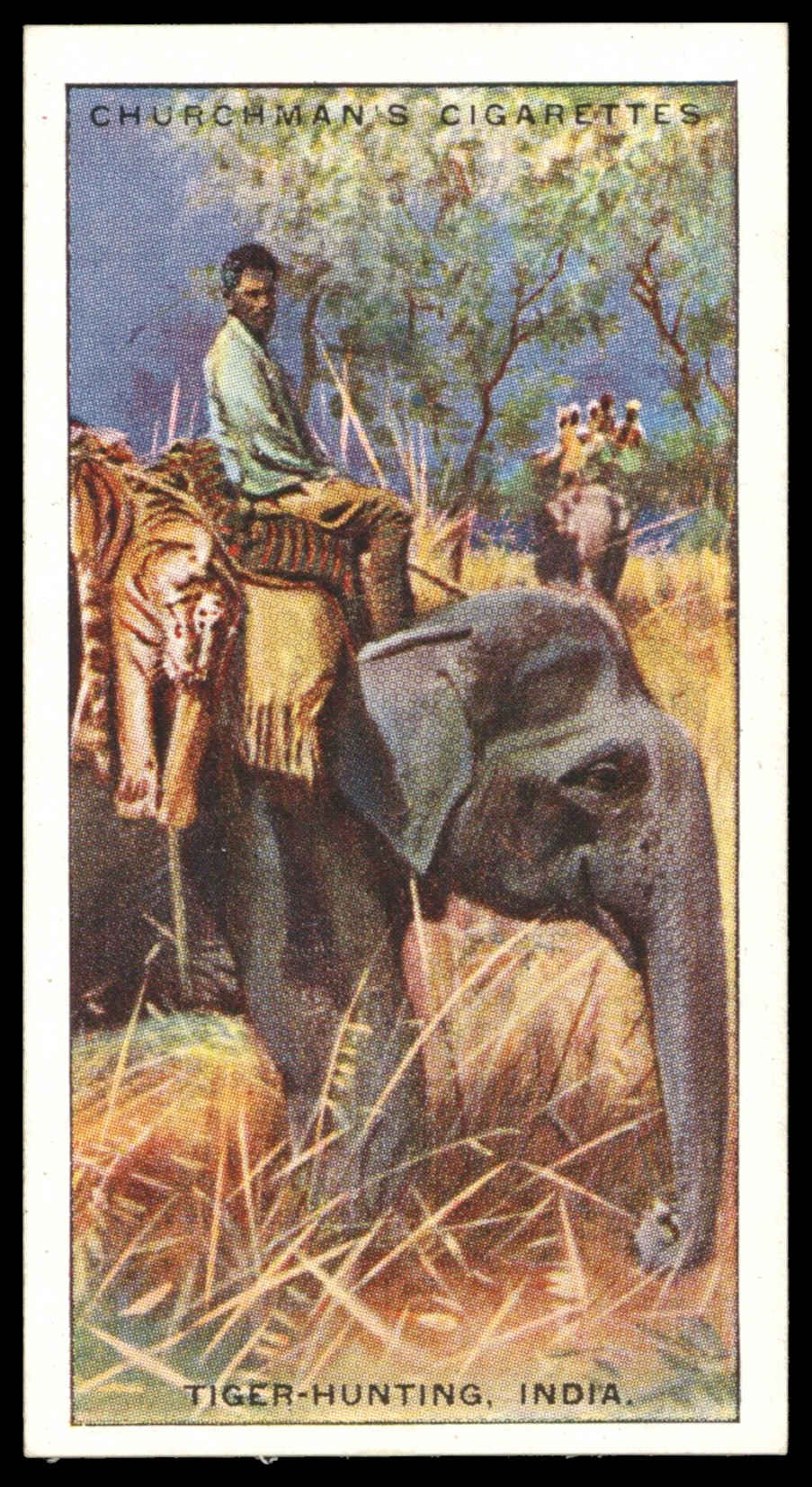 Churchman - 'Sports & Games in Many Lands' (1929) - Tiger-Hunting - India Churchman - 'Sports & Games in Many Lands' (1929) - Tiger-Hunting - India