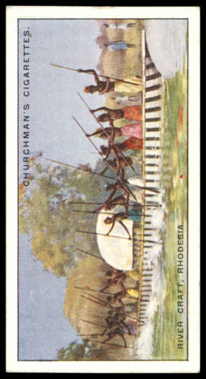 Churchman - 'Sports & Games in Many Lands' (1929) - River Craft - Rhodesia