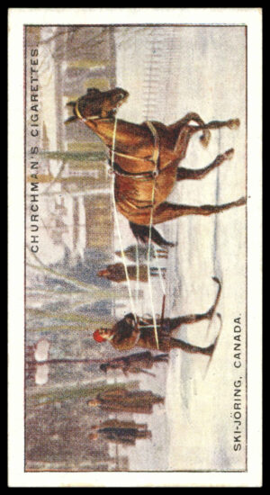 Churchman - 'Sports & Games in Many Lands' (1929) - Ski-Joring - Canada