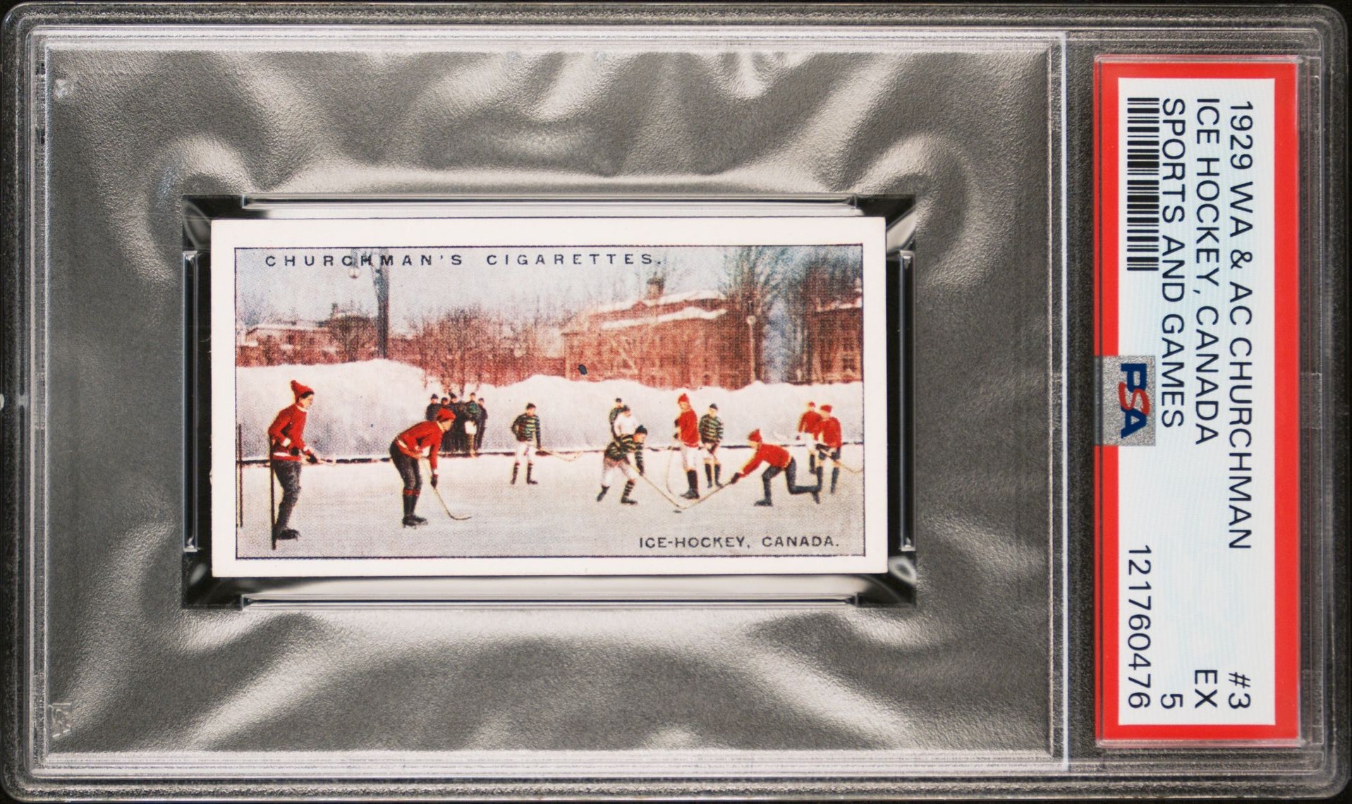 Churchman - 'Sports & Games in Many Lands' (1929) - Ice-Hockey - Canada **PSA5** Churchman - 'Sports & Games in Many Lands' (1929) - Ice-Hockey - Canada **PSA5**