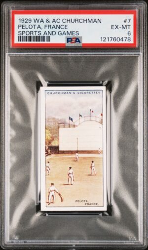 Churchman - 'Sports & Games in Many Lands' (1929) - Pelota - France **PSA6**