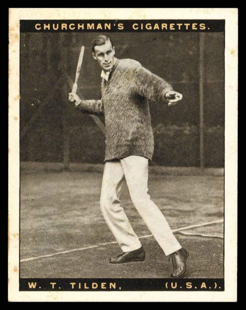 Churchman - 'Lawn Tennis (Large)' (1928) - #11 - W.T. Tilden (U.S.A.) Churchman - 'Lawn Tennis (Large)' (1928) - #11 - W.T. Tilden (U.S.A.)