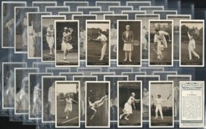Churchman - 'Lawn Tennis' (1928) - Complete Set (Tilden, Borotra, Lacoste, Lenglen etc)