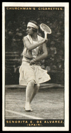 Churchman - 'Lawn Tennis' (1928) - Senorita E. de Alvarez