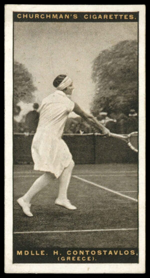Churchman - 'Lawn Tennis' (1928) - Mlle. H. Contostavlos