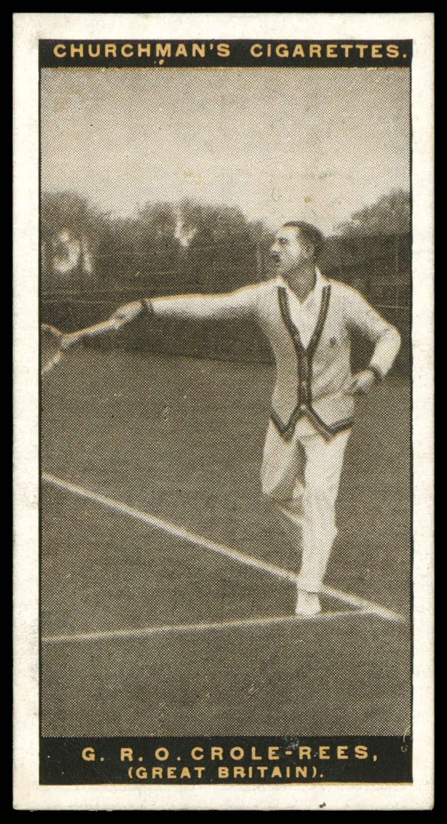 Churchman - 'Lawn Tennis' (1928) - G.R.O. Crole-Rees Churchman - 'Lawn Tennis' (1928) - G.R.O. Crole-Rees
