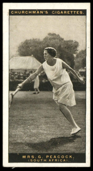 Churchman - 'Lawn Tennis' (1928) - Mrs. G. Peacock