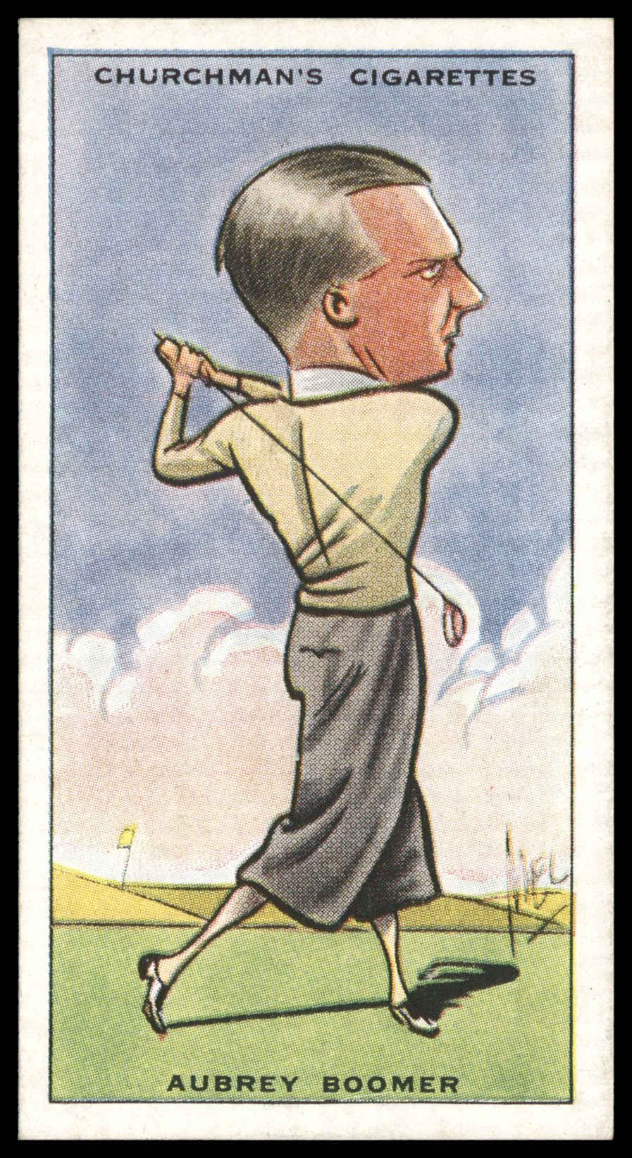 Churchman - 'Prominent Golfers' (1931) - Aubrey Boomer Churchman - 'Prominent Golfers' (1931) - Aubrey Boomer