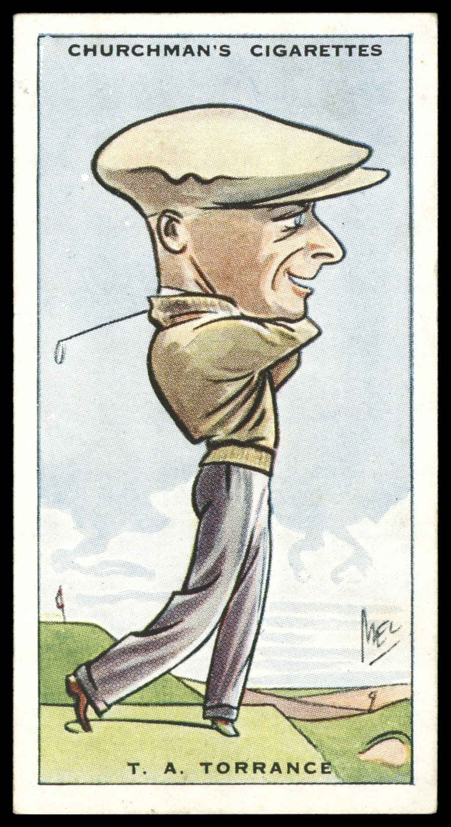 Churchman - 'Prominent Golfers' (1931) - T.A. Torrance Churchman - 'Prominent Golfers' (1931) - T.A. Torrance