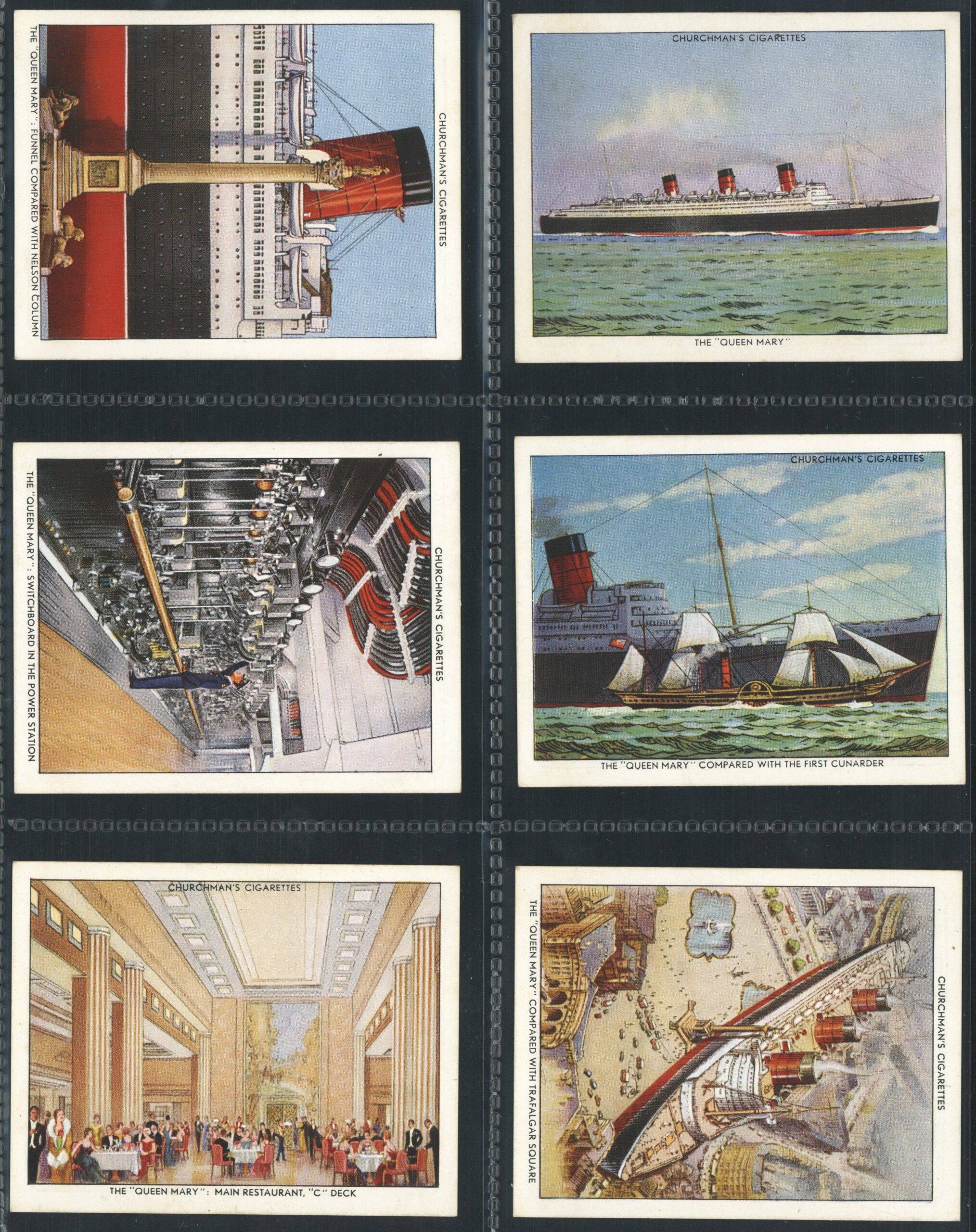 Churchman's - 'Queen Mary (Large)' Complete Set (1936) Churchman's - 'Queen Mary (Large)' Complete Set (1936)