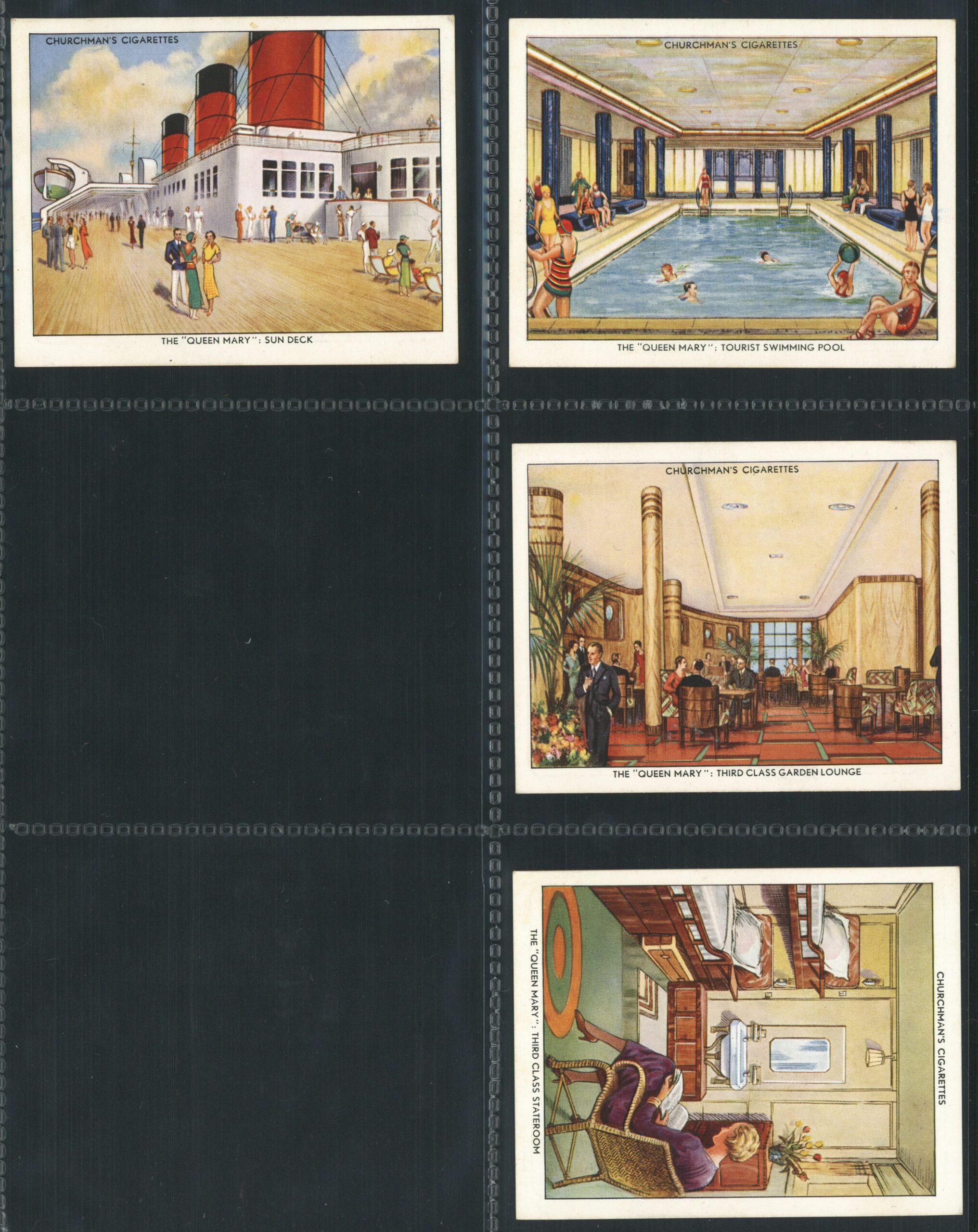 Churchman's - 'Queen Mary (Large)' Complete Set (1936) Churchman's - 'Queen Mary (Large)' Complete Set (1936)