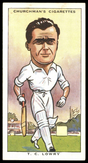 Churchman - 'Sporting Celebrities' (1931) - #18 - T.C. Lowry (Cricket)