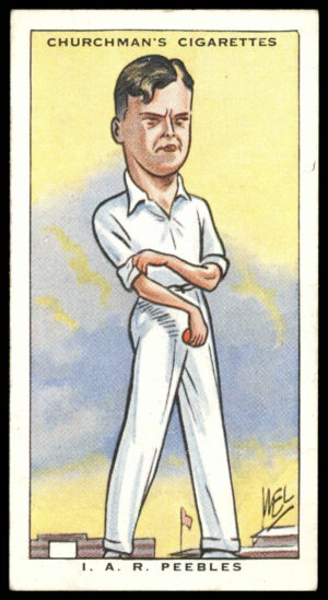 Churchman - 'Sporting Celebrities' (1931) - #19 - I.A.R. Peebles (Cricket)