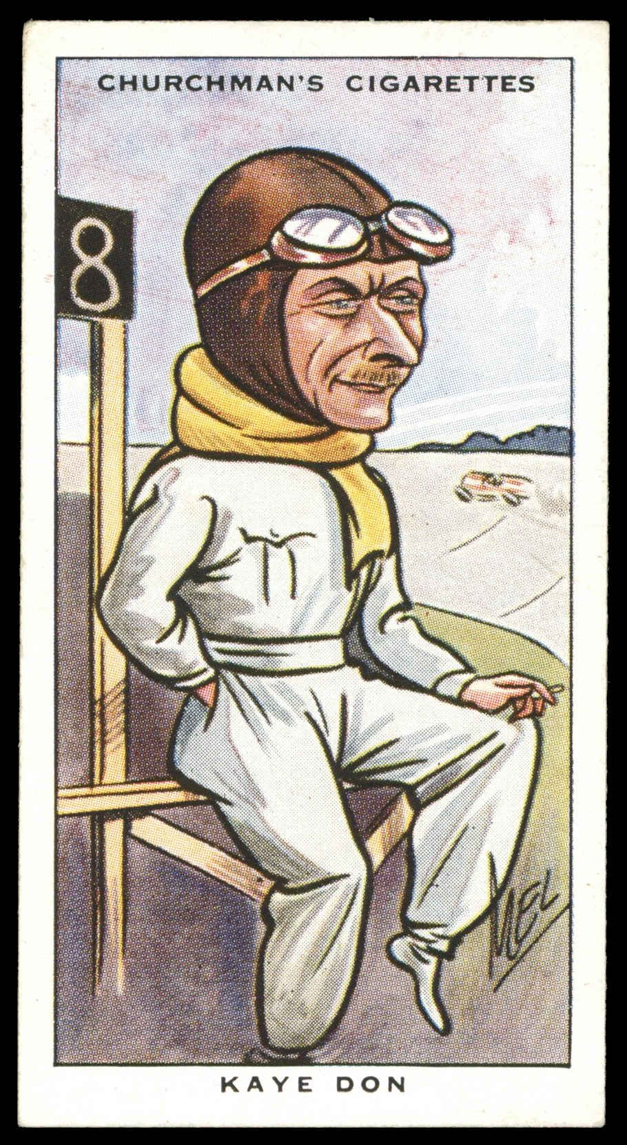 Churchman - 'Sporting Celebrities' (1931) - #38 - Kaye Don (Motor Racing) Churchman - 'Sporting Celebrities' (1931) - #38 - Kaye Don (Motor Racing)