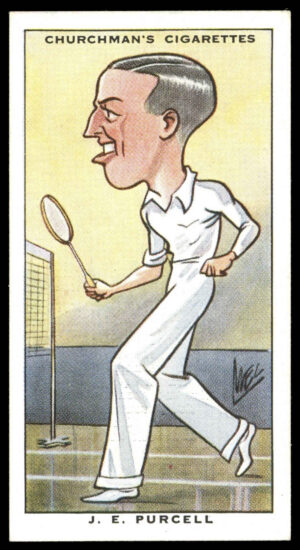 Churchman - 'Sporting Celebrities' (1931) - #8 - J.E. Purcell (Badminton)