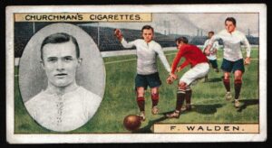 Churchman (W.A. & A.C) - 'Footballers' (1914) - Card #15 - F. Walden (Tottenham)