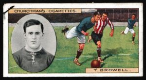 Churchman - 'Footballers' (1914) - #21 - T. Browell (Manchester City)