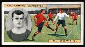 Churchman - 'Footballers' (1914) - #22 - R. Downs (Barnsley)