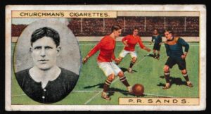 Churchman (W.A. & A.C) - 'Footballers' (1914) - Card #27 - Percy R. Sands (Arsenal)