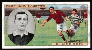 Churchman - 'Footballers' (1914) - #32 - R. Mercer (Heart of Midlothian)