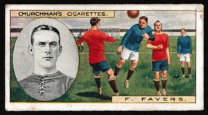 Churchman - 'Footballers' (1914) - #35 - Fred Fayers (Huddersfield Town)