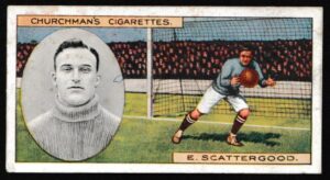 Churchman (W.A. & A.C) - 'Footballers' (1914) - Card #36 - Ernald Scattergood (Derby County)