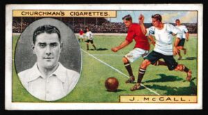 Churchman - 'Footballers' (1914) - #39 - J. McCall (Preston North End)