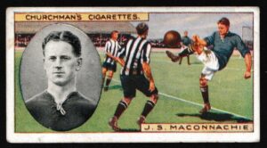 Churchman (W.A. & A.C) - 'Footballers' (1914) - Card #40 - J.S. Maconnachie (Everton)
