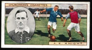 Churchman (W.A. & A.C) - 'Footballers' (1914) - Card #48 - A.E. Knight (Portsmouth)