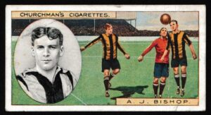 Churchman (W.A. & A.C) - 'Footballers' (1914) - Card #49 - Alfred Bishop (Wolverhampton Wanderers)