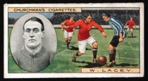Churchman (W.A. & A.C) - 'Footballers' (1914) - Card #6 - W. Lacey (Liverpool)