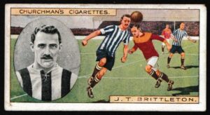 Churchman - 'Footballers' (1914) - #7 - J.T. Brittleton (Sheffield Weds)