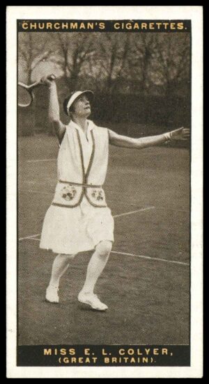 Churchman - 'Lawn Tennis' (1928) - Miss E.L. Colyer