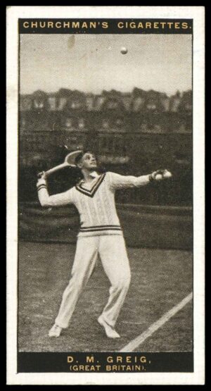 Churchman - 'Lawn Tennis' (1928) - D.M. Greig